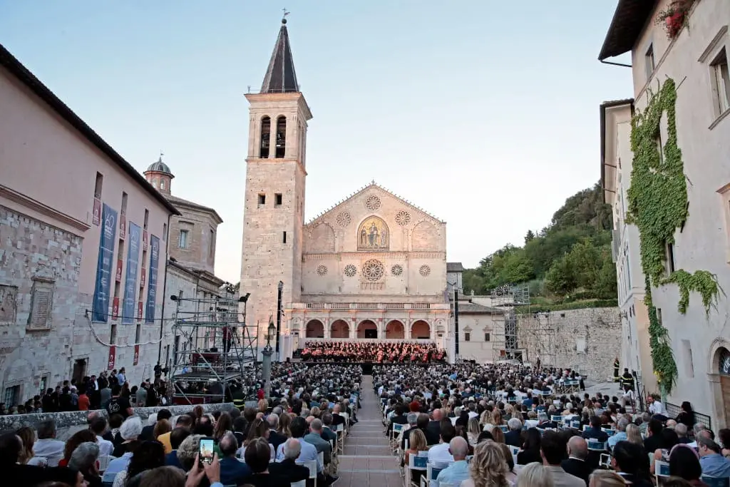 Spoleto is located an hour's drive from Rome and Perugia