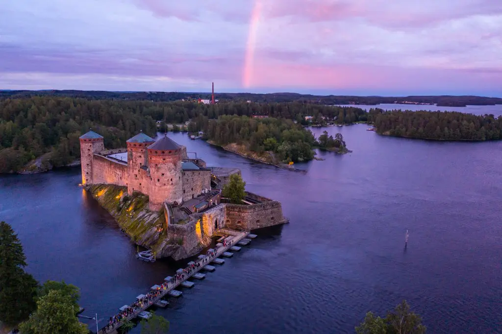 The festival takes place in the picturesque town of Savonlinna on the shores of Lake Saimaa